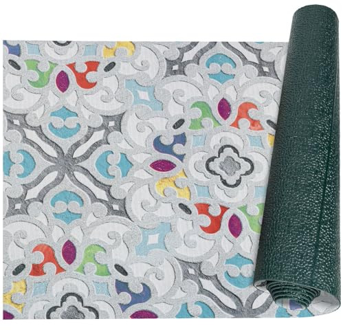 ANRO Küchenteppich Küchenläufer Teppich Läufer Küche waschbar rutschfest Valentina Abwaschbar 100 x 52cm