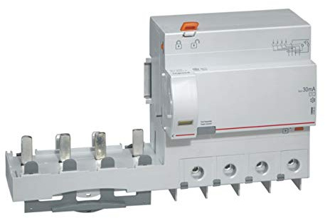 Bloc différentiel adaptable DX3 4P 400V~ - 125A - typeAC 30mA - pour disj 1,5 module/pôle