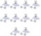10 X SIEGENIA 880906 Sicherheitsfenster Schlösser / Riegelschlüssel!!! 10 Stück Top Qualität Sicherheitsschlösser zum Schutz der Kinder zum Öffnen des Fensters!!! Mit 4 Schrauben!!!