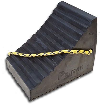 Trupa Gummi-Hemmschuh schwarz LKW Unterlegkeil für Anhänger