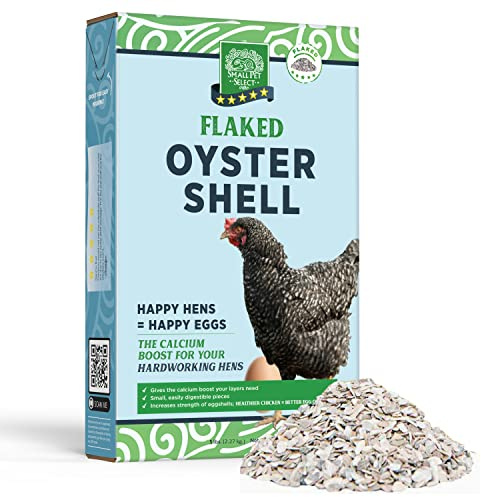 Small Pet Select Flaked Oyster and Seashell Mix - Calcium Supplement for Chickens & Ducks - 2.27 kg (5lb)