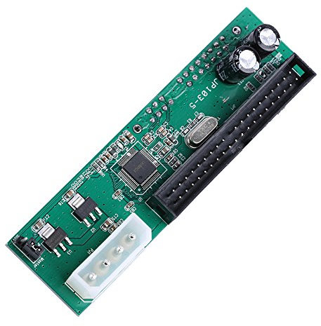 Adaptador convertidor Sata a Pata, convertidor de adaptador de disco duro paralelo ATA a serie ATA con un puerto serie Ata, un puerto Ide de 40 pines y un conector de alimentación de 4 pines para PC d