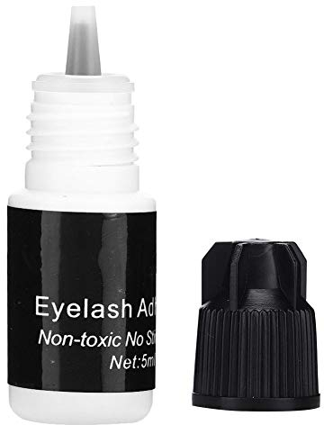 Adhesivo profesional negro de 5 ml, adhesivo para pestañas de injerto de larga duración de secado rápido para suministros de extensión semipermanentes