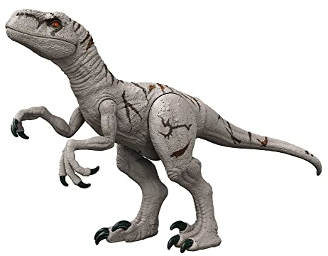 Jurassic World HFR09 - Dominion: Ein neues Zeitalter Riesendino Atrociraptor Actionfigur, extragroßes, bewegliche Gelenke und Fressfunktion, Dinosaurier Spielzeug ab 4 Jahren