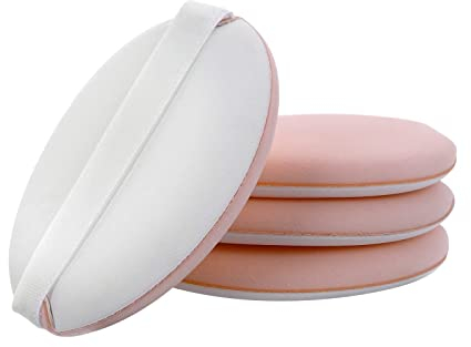 Molain Runder Make Up Schwamm Mit Riemen 8 Teiliges Set 5 Cm Volle Abdeckung Glatter Puderquasten Zum Verblenden Von Grundierung Creme Concealer Gesicht Körper Make Up Applikatoren