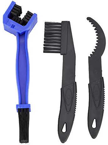 AUTO 3pcs Attrezzo per la pulizia del pignone della catena della bicicletta Spazzole per il lavaggio Kit di accessori Spazzola per catena per bicicletta, Parti strumenti per la pulizia della bici