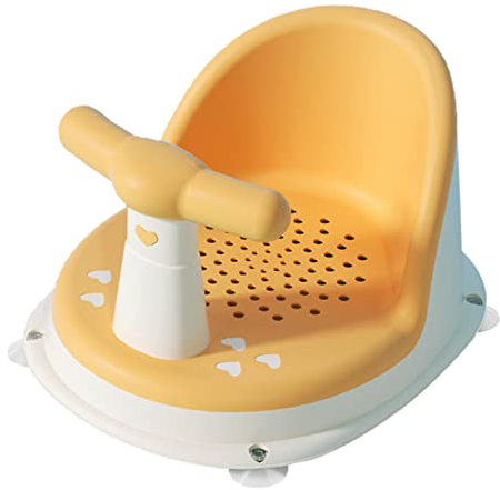 Baoblaze Cartoon Baby Bathtub Seat, with Suction Cups Detachable Handle Anti Slip for Baby 6-18 Months Bathtub Support Toys Infant Bathtub Seat