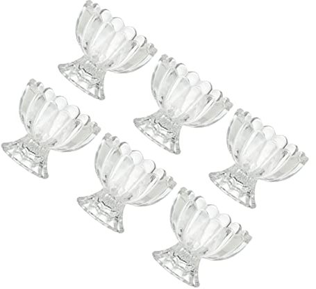 Alipis 6piezas Vasos De Transparentes Para Postres Helados Pudding Servir Aperitivos Frutas Hogar
