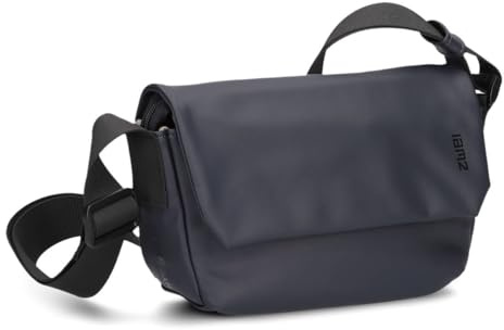 Zwei Unisex Umhängetasche Cargo CA40 kleine wasserfeste Tasche 1 Liter aus leichtem Hydroflex, Schlüsselband, verstellbarer Gurt, sportliche Crossbody-Bag für Damen Herren & Teenager (blue)