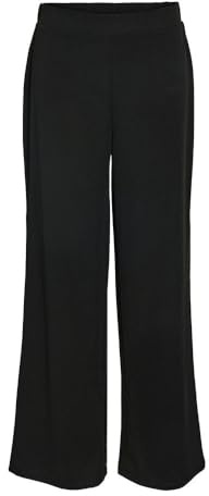 Noisy may Nmbob Hw Pantalon élastique Large JRS Noos Tissu, Noir, M Femmes