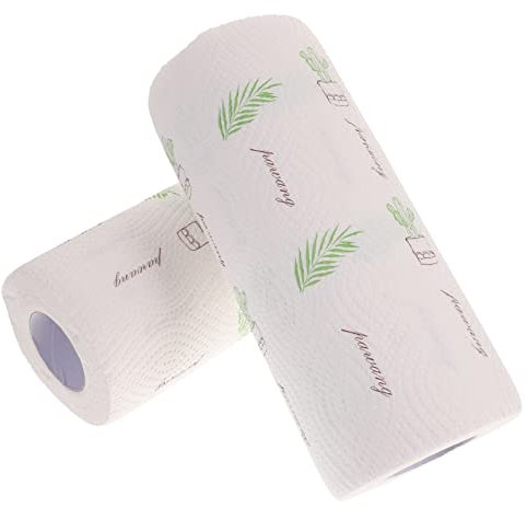 IWOWHERO 2rollen Mehrzweck Küchenreinigungstuch Für Öl Entfernung Speiseflecken Beseitigung Fett Reinigung Arbeitsflächen Schränke Küche