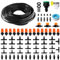VooGenzek 81 Stücke 4/7 mm Bewässerung Kit, 15m Bewässerungsschlauch, DIY Garten Bewässerungssystem, mit Durchgangsverbinder, T-Verbindungsstück, Schlauchendstopfen, für Terrasse
