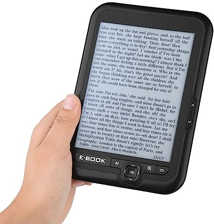 EBOOK Reader, 6 Inch Ereader with Electronic Ink Screen, 29 Languages, Long Battery Life, Adjustable Front Light, Lightweight and Compact, Audiobooks