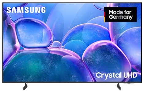 Samsung Crystal UHD 4K U7099F 55 Zoll (138 cm) LED Fernseher, Crystal Prozessor 4K, MetalStream Design, SmartThings, Knox Security, Gaming Hub, AI Upscaling, Kostenlose Inhalte, Smart AI TV