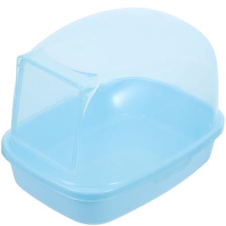 ARTSEWPLY Baño de Arena para Hámster Caja de Plástico Duradera con Función Sauna para Pequeños Animales como Hámsters Gerbos y Chinchillas Contenedor Fácil de Limpiar para Mascotas Pequeñas