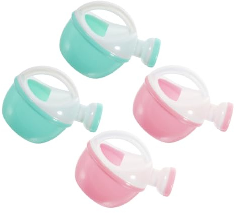 Veemoon Regaderas de Plástico Pequeñas para Niños, Juguetes de Regaderas Ergonómicas, Set de 4 Piezas, Colores Variados, para Playa, Baño y Juego Interior Color Aleatorio