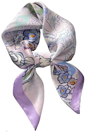 1 st Scarf Hårhalsdukar 70 cm Fyrkantiga blommönster Huvudsjal Sommarsjal Pannband(3)