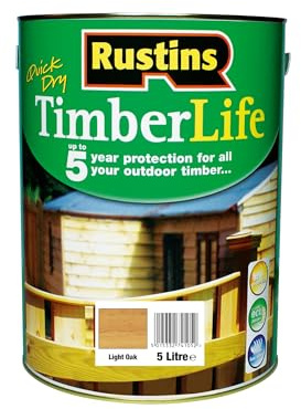 Rustins TLLO5000 Timberlife Light Oak Brown, 5l