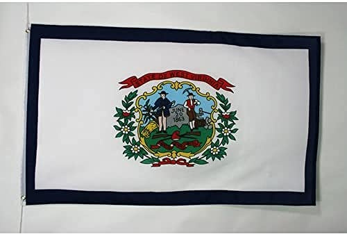 BANDIERA VIRGINIA OCCIDENTALE 150x90cm - BANDIERA STATO AMERICANO – USA - STATI UNITI 90 x 150 cm - AZ FLAG