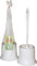 La Briantina Set Scopino e Portascopino da Bagno Base, Completo WC in Plastica, Igienico e Leggero