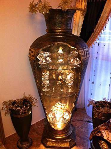 Bar Vitrina Ánfora Jarrón Jarrones con luz Estante Cristal Estante Jarrón 6851 Meandro