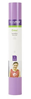 Cricut SportFlex Iron On | Lilac | 61 cm (24 ft) | Heat Transfer Vinyl Roll (HTV) | for use with All Cricut Cutting Machines