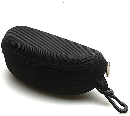 Sunglasses Case and Large Waterproof Eyeglasses Case Hard EVA zipper for Men & Women or Children with Cleaning Cloth