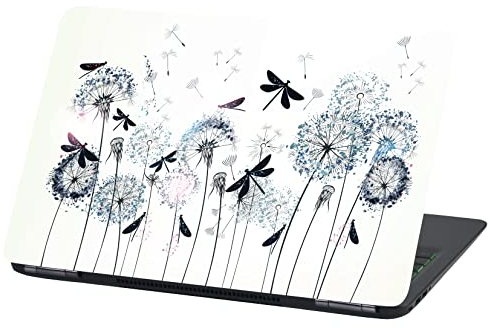 Laptop Folie Cover: Strange Klebefolie Notebook Aufkleber Schutzhülle selbstklebend Vinyl Skin Sticker (17 Zoll, LP71 Dandalion and Dragonflies)