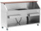 Royal Catering Mobile Cocktail-Station mit Eisbehälter und Flaschenhalter Becken mit Ablauf und 180 cm Langer Anrichte in Holzoptik Cocktailtheke Cocktail Theke Cocktailbar