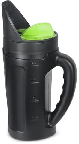 Spargitore di semi di erba, spargitore di semi, tenuta a mano 2, 5 L, dimensioni di apertura regolabili multipli per tutti gli scopi, ideali per fertilizzanti e cibi terrestri, sale di neve, mano tenu