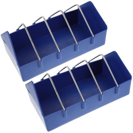 COLLBATH 4pièces Mangeoire à Pigeons Plastique Distributeur Oiseaux avec Compartiment Amovible Bol De Nourriture pour Volaille Abreuvoir pour Pigeons Et Poussins