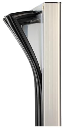 NBEST Universel Joint de Porte pour réfrigérateur Congélateur, magnétique, en Caoutchouc, à Visser dans Un Frigo-congélateur combiné,Noir