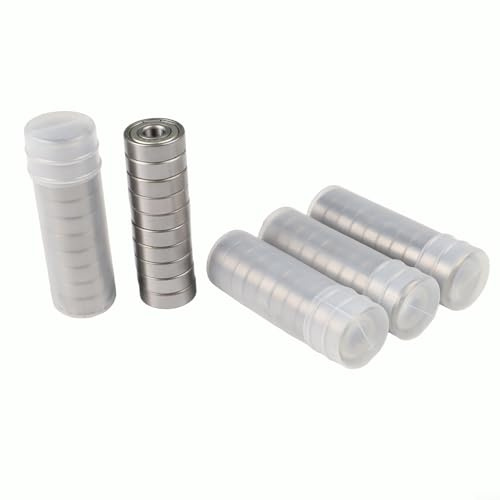Bulevisiter 50 rodamientos de bolas 608zz de 8 x 22 x 7 mm, rodamientos de acero al carbono para monopatín, patines en línea, piezas de scooter y accesorios