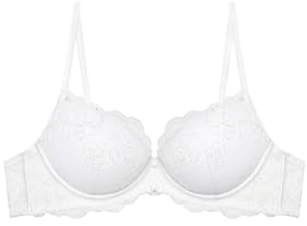 YAMAMAY - Reggiseno Push-up con Ferretto, Bianco Seta, Linea Dreamy, Donna, 4B