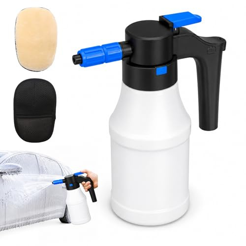 Pulvérisateur De Mousse Electrique,1.5L Pulvérisateurs De Mousses A Pompe Avec USB, 2Gants De Lavage,Pulvérisateurs A Mousses Electrique,Pulvérisateur A Mousse Premium Pour Voiture,Jardin