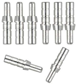 ZSHJG 50pcs Tiro con L'Arco Cocca di Freccia Pins Nock Pins in Alluminio Connettore per Adattatore ad Aghi a Coclea con Freccia per L'Albero della Freccia da 4,2 mm