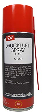 SDV Chemie Druckluftspray 3x 400ml Air Duster Druckluftreiniger Pressluft Druckluftreiniger Compressed Gas