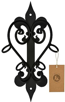 MORIA DESIGN Fahnenhalter Wand 19,5 x 13,5 x 37 cm | Fahnenstange für Hauswand und Balkongeländer | stabil Fahnenmast mit Halterung für 2 Flaggen | Zubehör für Haus, Garten, Balkon & Garage