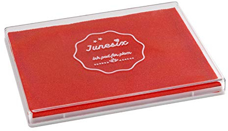 Ink Pad, 5x4'' Washable Stamp Ink Pad for Kids Painting, Red
