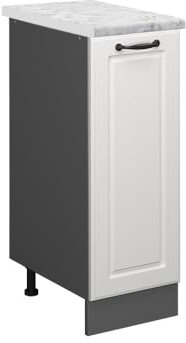 Vicco Pharmacy cabinet Raul, White country house, 30 cm WT Marble