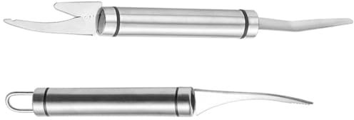 MAGICLULU 1 Satz Garnelen-drahtmesser Aus Edelstahl Werkzeug Zur Auswahl Von Meeresfrüchten Gekrösemesser Fish Scale Remover Fischschupper Für Den Haushalt Garnelenreiniger Silver 2st