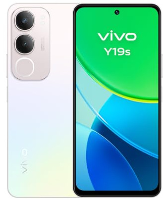 vivo Y19s, Smartphone 6+6GB RAM Extendida, 128GB ROM, Cámara principal de 50 MP, Luz dinámica, Pantalla superbrillante 6,68”, Batería de 5150 mAh, FlashCharge 44W, IP64, Dual SIM, Móvil Android, Plata