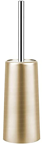 Nihcora Escobilla y Soporte para Inodoro de Acero Inoxidable - Juego de Escobillas Limpiadoras para Cuarto de BañO Inodoro (Dorado)