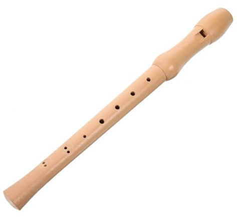 ELAYARD Wooden Flute Soprano Recorder Instrument with 8 Holes Design, Easy to Play and Practice Hand Flexibility, for Music Lovers and Beginners Learning Quickly