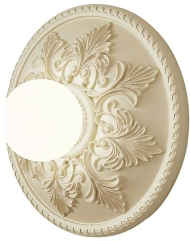 Minimalist Resin Wall Sconce - Decorative Wall-Mounted Light Fixture with Unique Round Shade for Porch and Dining Room, G9 Light Source