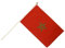 Stockflagge Marokko - 30 x 45 cm
