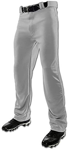 CHAMPRO Herren MVP Baseballhose mit Offener Unterseite, Entspannte Passform Baseball-Uniform-Hose, GRAU, Medium