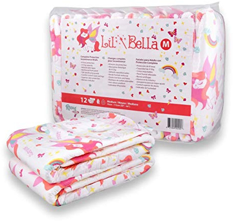 Rearz - Lil' Bella - Pañales para adultos - Algodón de azúcar perfumado (paquete de 16) (grande)