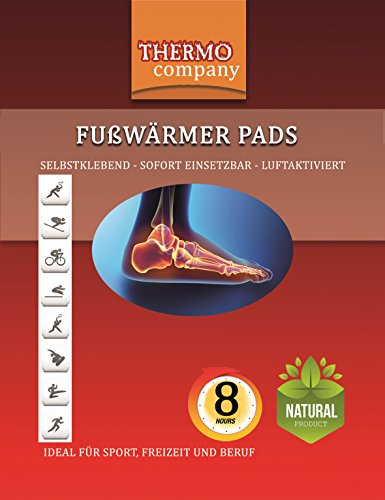 30 Paar THERMO company Fußwärmer Pads + 1 gratis Wärmepad, Thermopad Sport, Freizeit, Beruf | Zehenwärmer Pads bis 8 Stunden | Wärmepads Füße | Selbstklebend