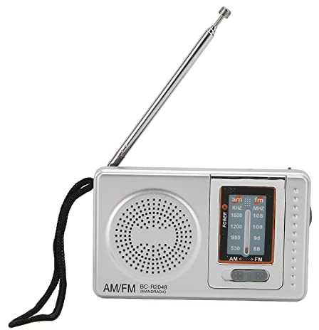 Radio FM Portátil, Mini Reproductor de Música de Digital Chip Am FM Transistor con Altavoz, Reproductor de Música de Radio de Bolsillo Portátil, para el Hogar, Viajes, Entretenimien